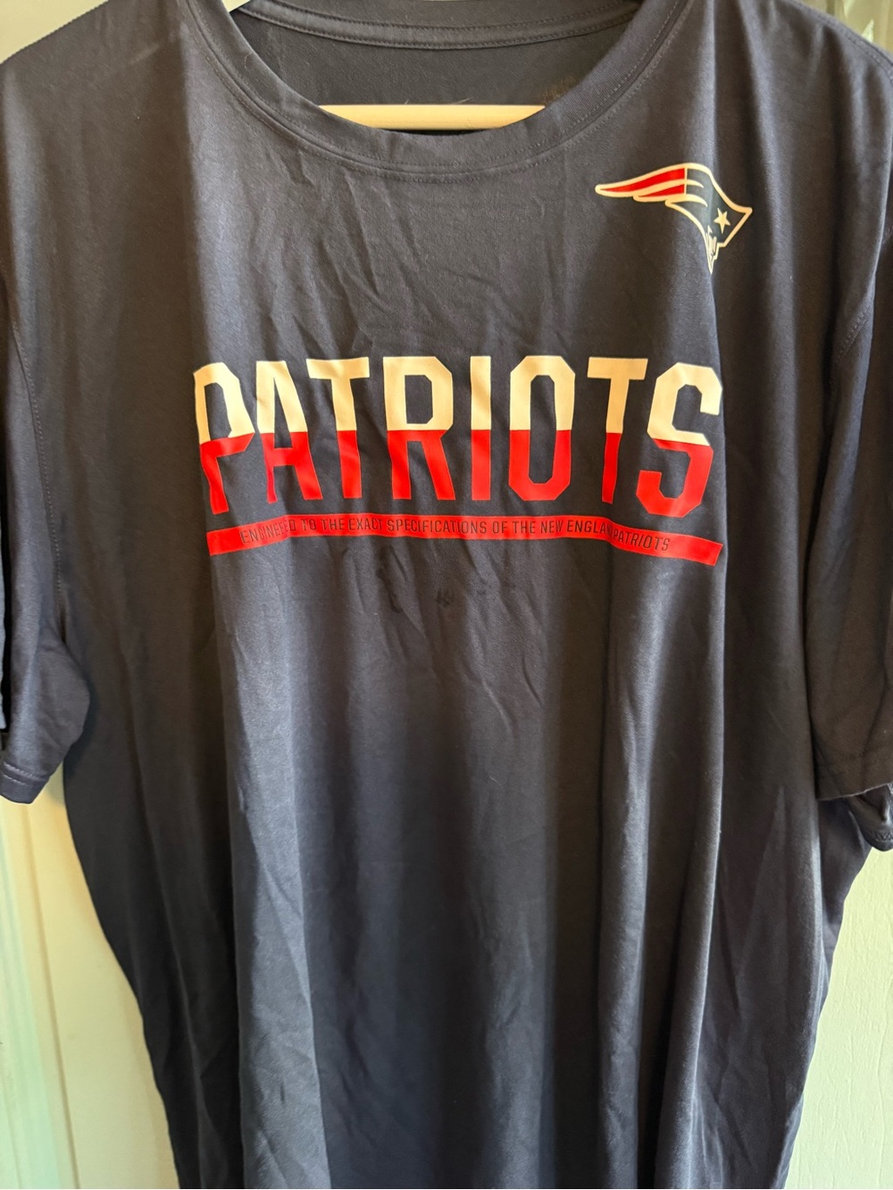 Nike Dri Fit Navy Patriots Graphic Short-Sleeve Tee